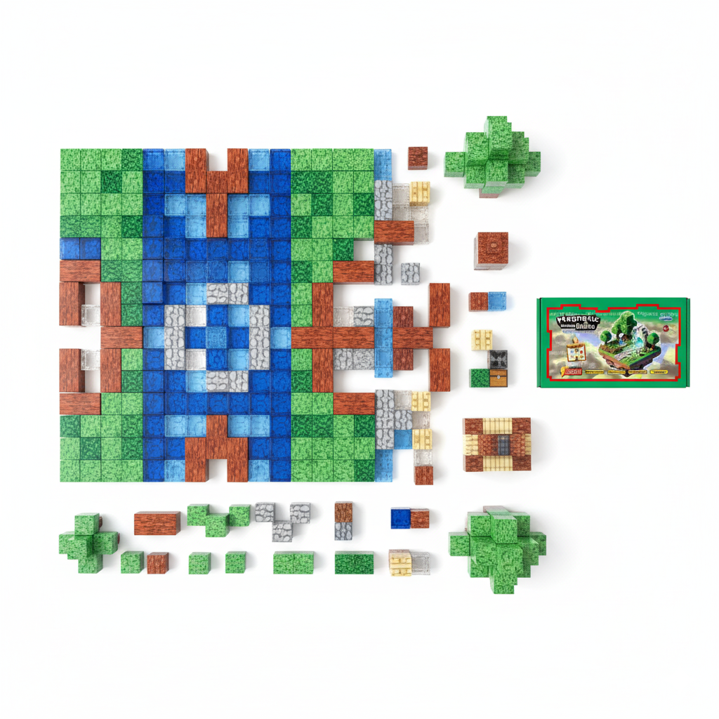 2x1 Bloques Mágneticos: Crea Mini mundos