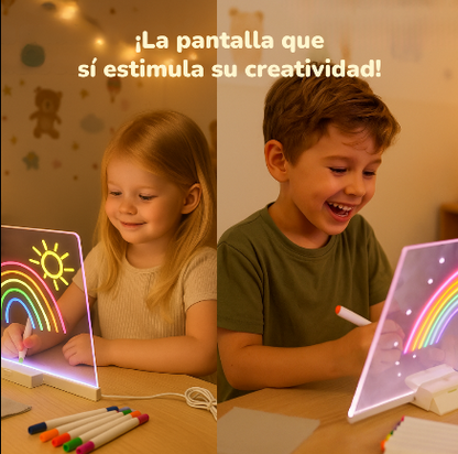 MAGIC SKETCH: Pizarra led + pizarra mágica +  ebook de regalo!
