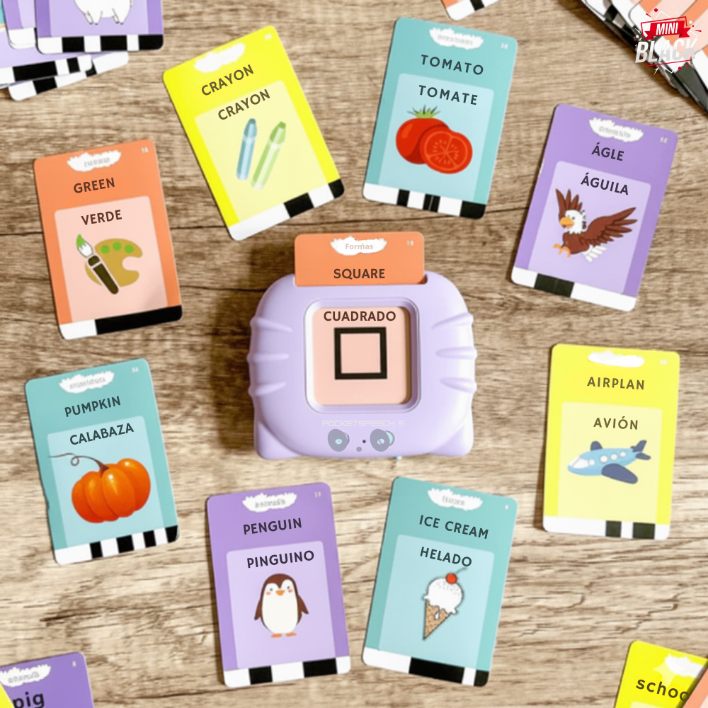 COMBO EDUKIT: Cartas parlantes + Libros didacticos 4 en 1