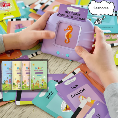 COMBO EDUKIT: Cartas parlantes + Libros didacticos 4 en 1