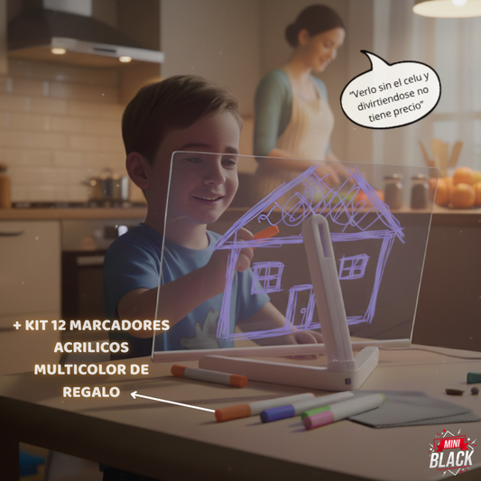 MAGIC SKETCH: Pizarra Luminosa + Set de marcadores + Ebook de regalo!