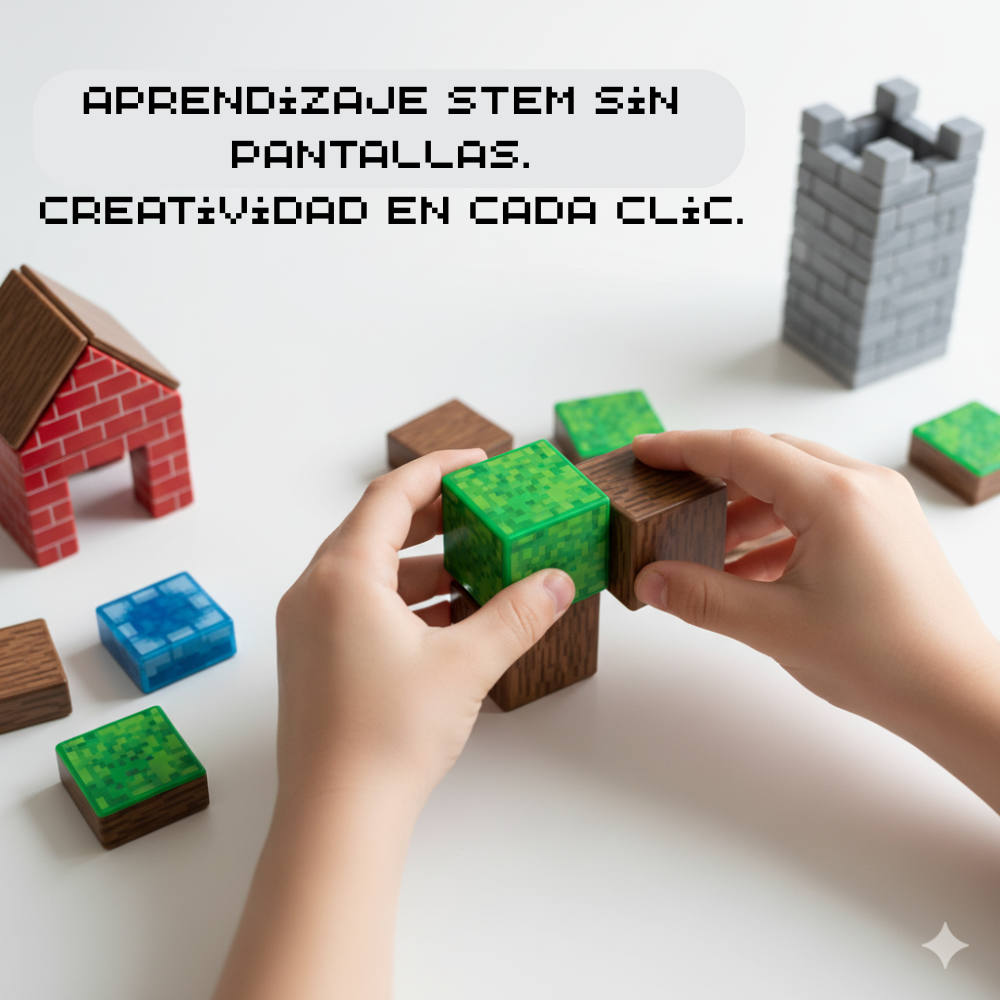 2x1  Bloques Mágneticos: Crea Mini mundos