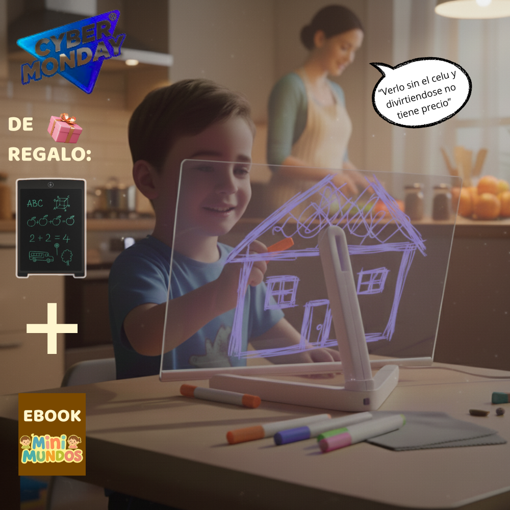 MAGIC SKETCH: Pizarra led + pizarra mágica +  ebook de regalo!