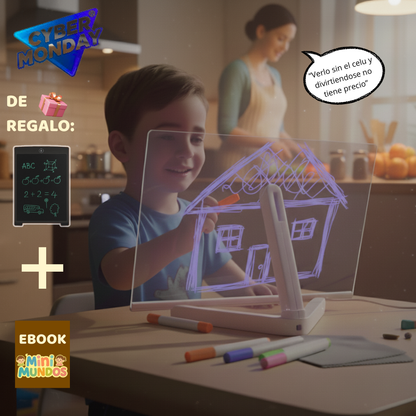 MAGIC SKETCH: Pizarra led + pizarra mágica +  ebook de regalo!