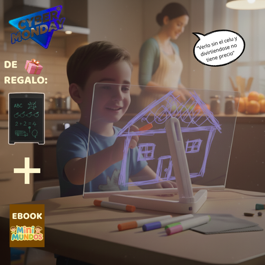 MAGIC SKETCH: Pizarra led + pizarra mágica +  ebook de regalo!