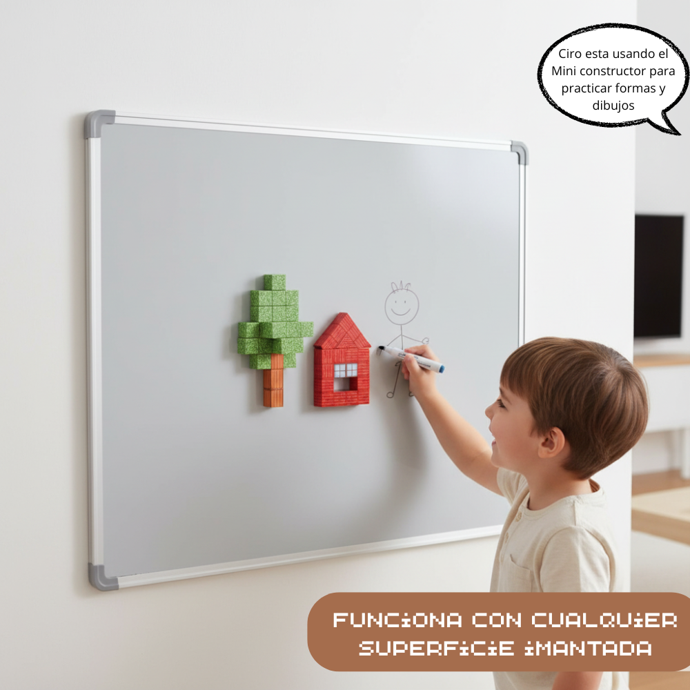 2x1  Bloques Mágneticos: Crea Mini mundos