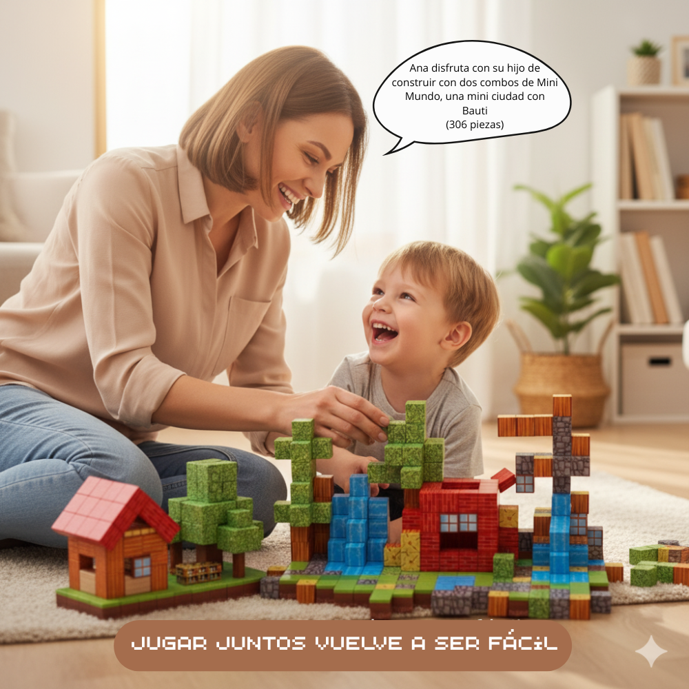 2x1  Bloques Mágneticos: Crea Mini mundos