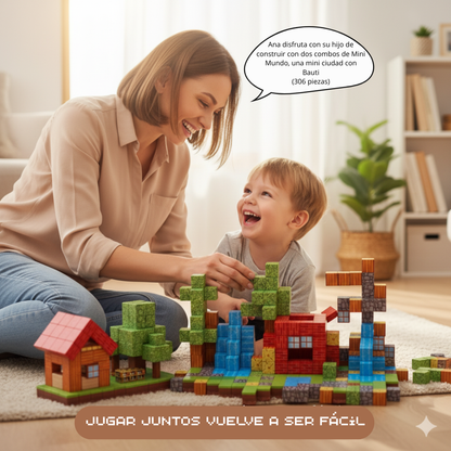 2x1  Bloques Mágneticos: Crea Mini mundos